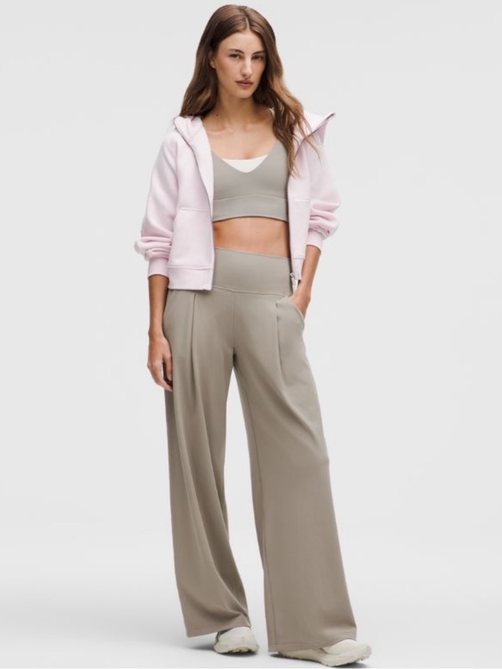 Like new! Lululemon Align Palazzo Pant Regular Warm Ash Grey Size 4
